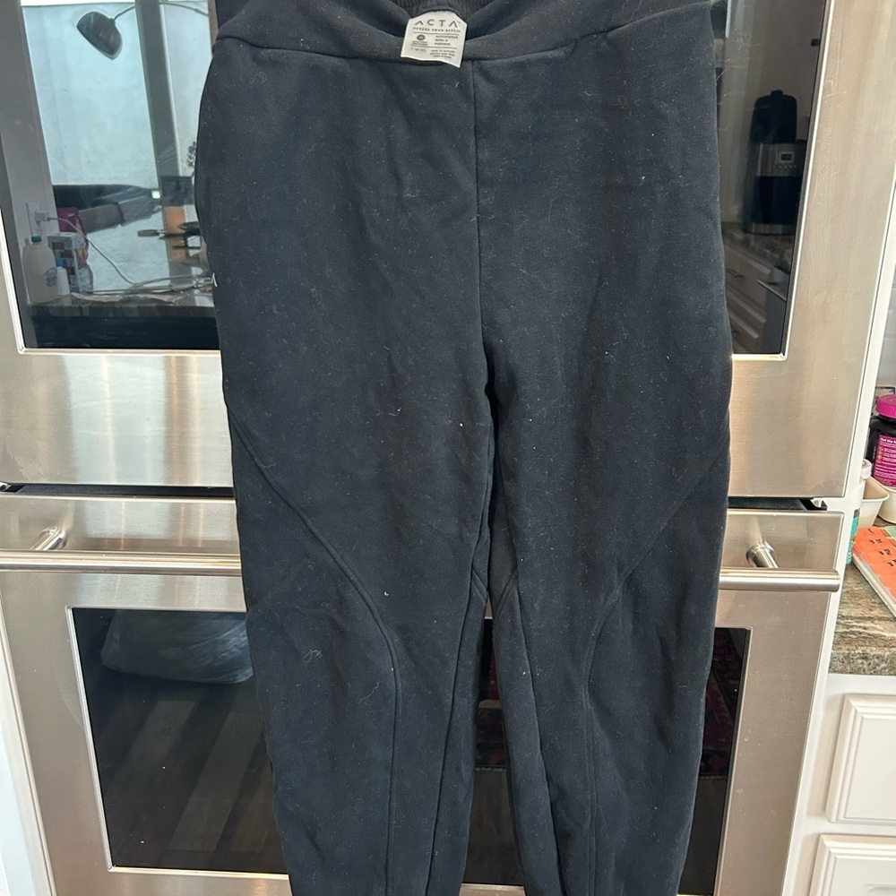 Acta Black Track Pants size M